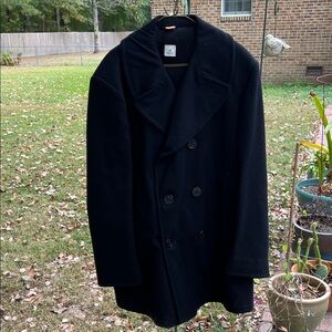 Elegant Black Men's Peacoat